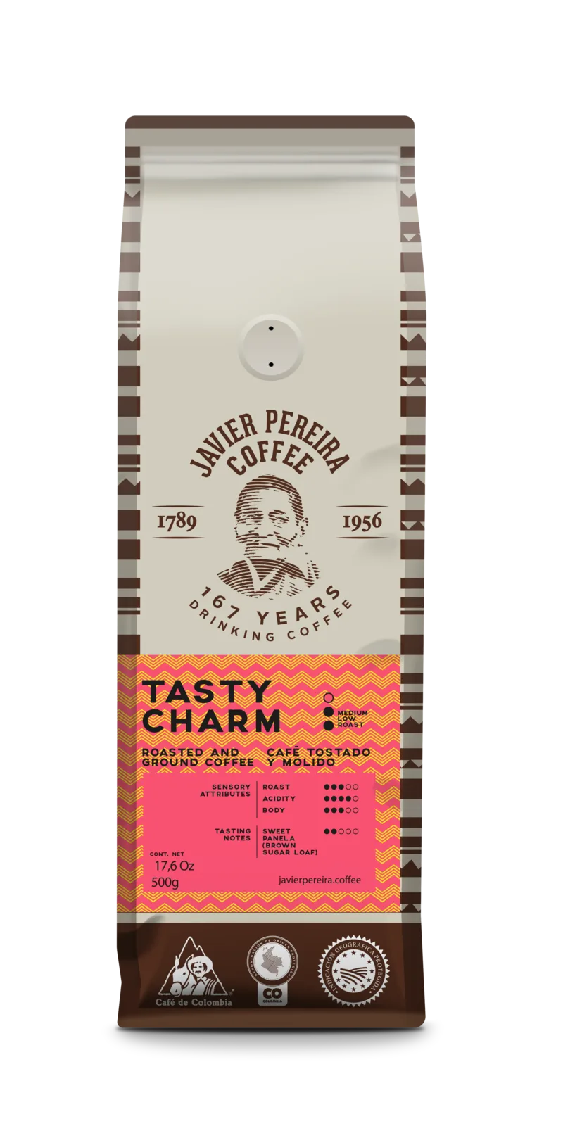 TASTY CHARM · Bright Colombian coffee